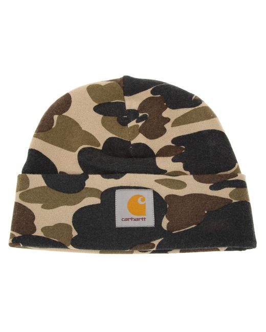 Carhartt Camouflage Beanie in Green for 