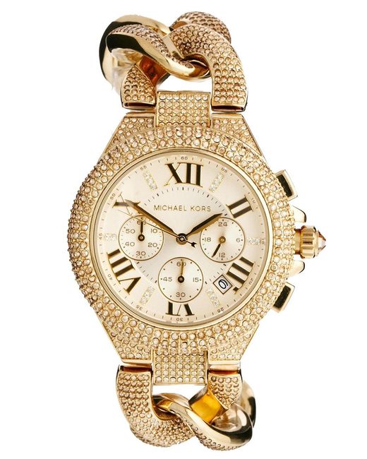 Michael Kors Camille Gold Watch in 