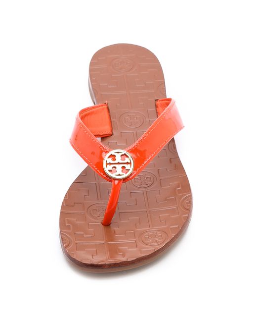 Tory Burch Thora 2 Thong Sandals in Red - Lyst
