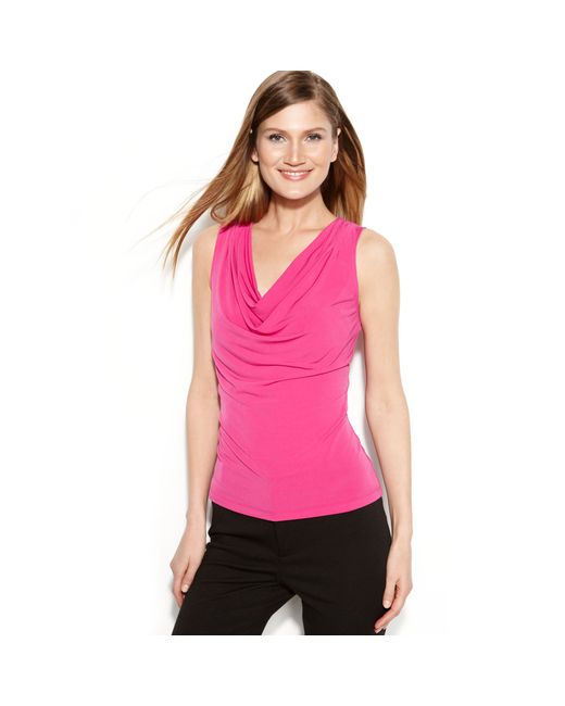 Calvin klein cowl neck top hotsell