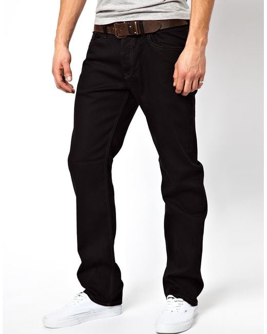 Diesel Jeans Waykee 886z Straight Fit Black in Black for Men | Lyst