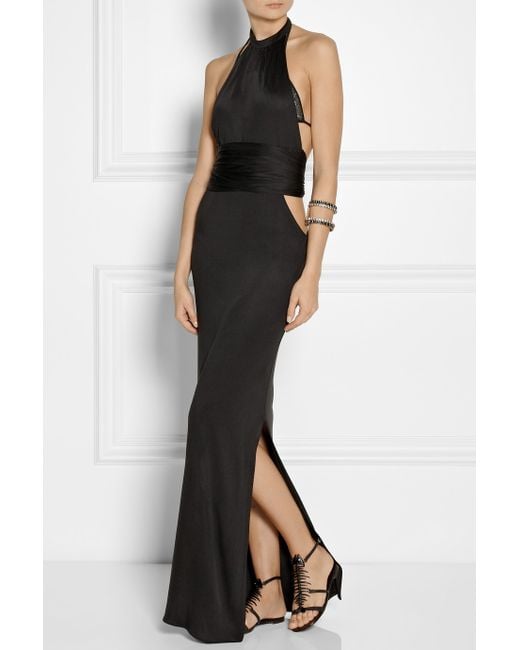 Agent Provocateur Terese Silk-Jersey Maxi Dress in Black | Lyst
