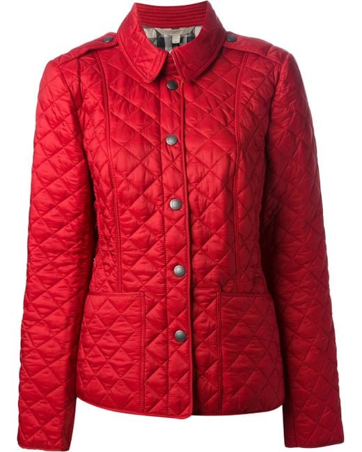 Burberry Brit Red Quilted Jacket