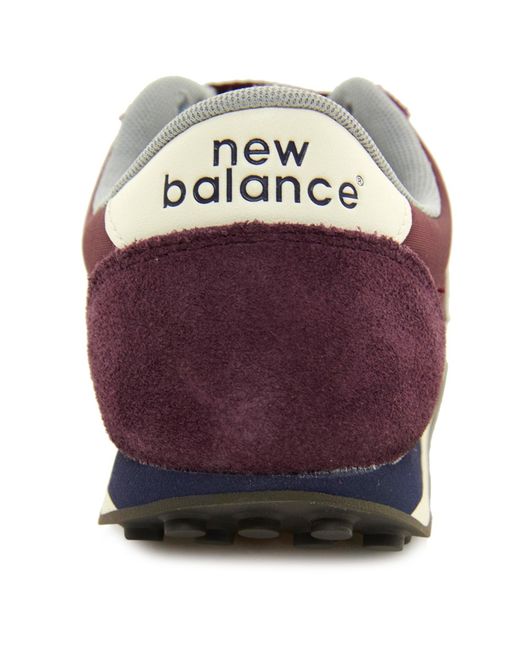 New Balance 410 Burgundy Suede and Mesh Trainers | Lyst
