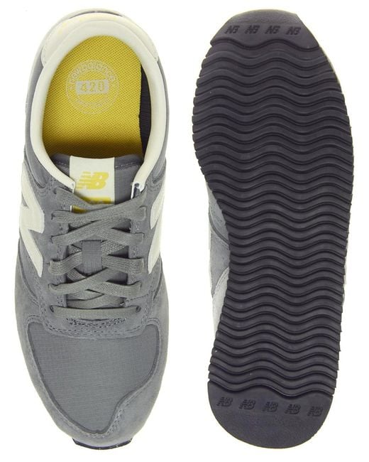 New Balance 420 Grey Vintage Trainers in Gray | Lyst