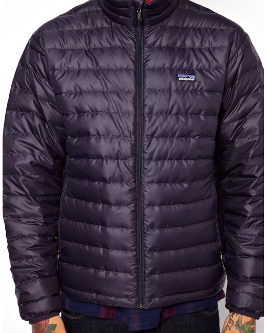 Patagonia Down Sweater Jacket in Purple for Men | Lyst