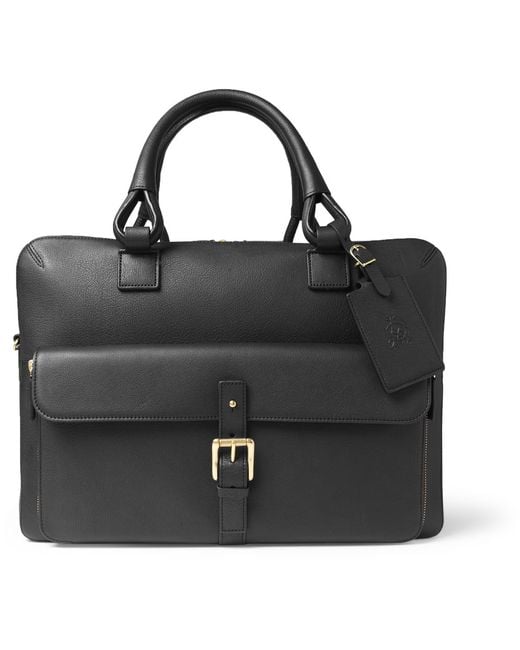 Dunhill Black Bladon Leather Holdall Bag for men