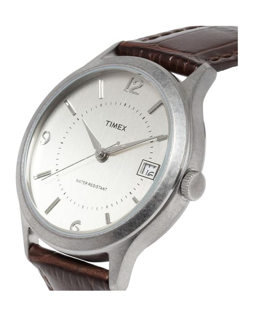 Timex Brown Timex 1600 Stainless Steel Watch for men
