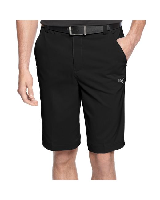 PUMA Drycell Solid Tech Performance Golf Shorts in Black for Men