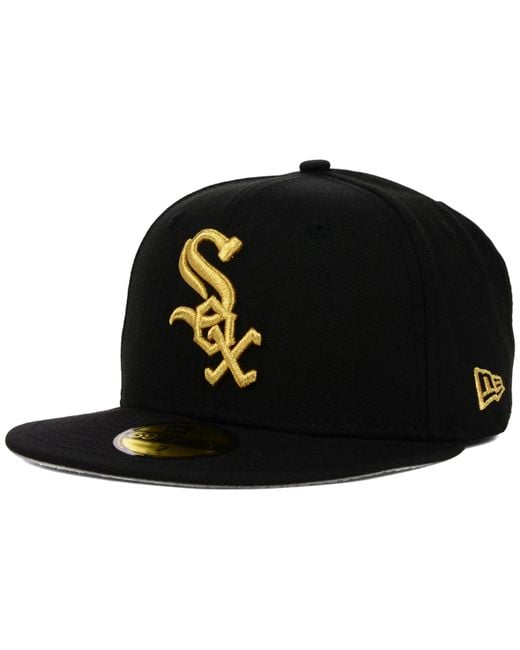 KTZ Chicago White Sox Gold 59Fifty Cap 