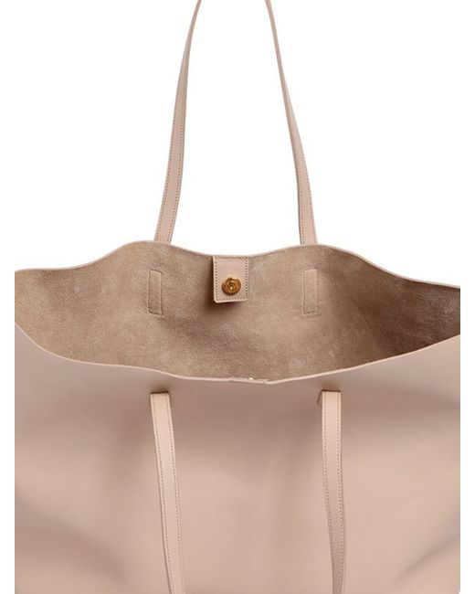 floppy leather tote bag