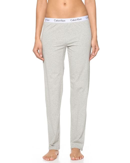 Calvin Klein Gray Logo Lounge Pants