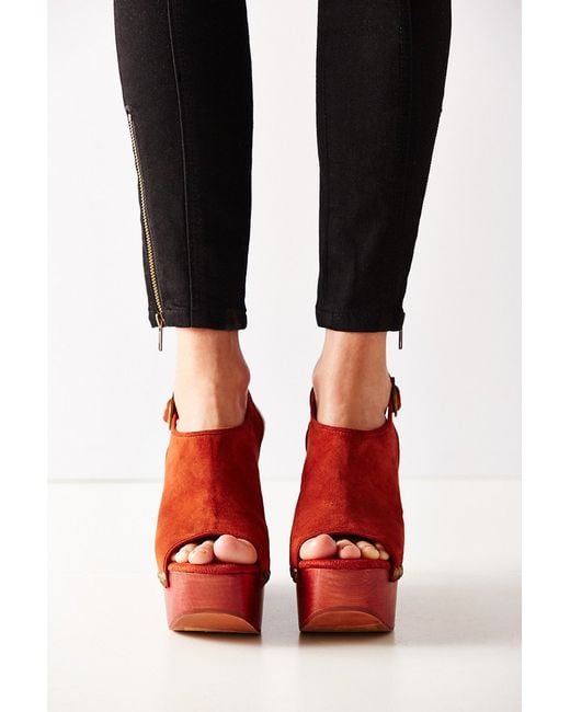 Jeffrey Campbell Snick Studded Wedge in Red Lyst