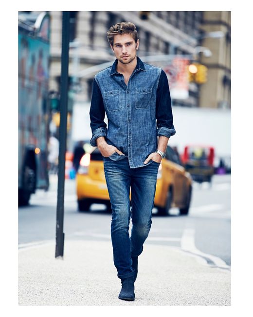 Express Alec Super Skinny Jean in Dark 