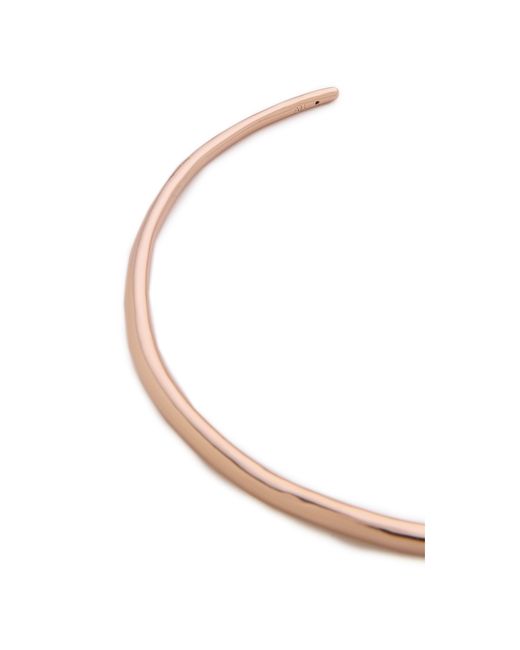 Alexis Bittar Pink Liquid Gold Thin Collar Necklace - Rose Gold