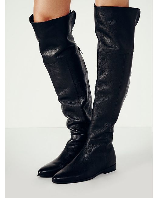 Free People Black Seychelles Womens Grafton Over The Knee Boot