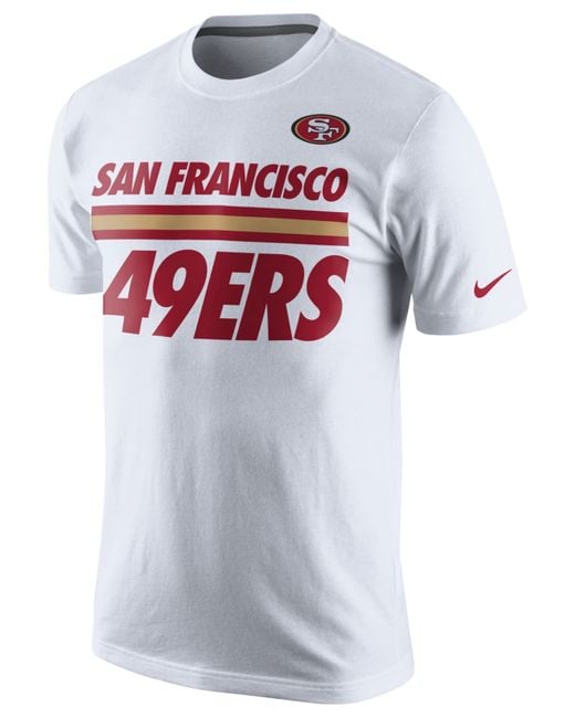 Nike Men's Dri-Fit Yard Line (NFL San Francisco 49ers) Polo in White, Size: Medium | 00HT01T473-06S