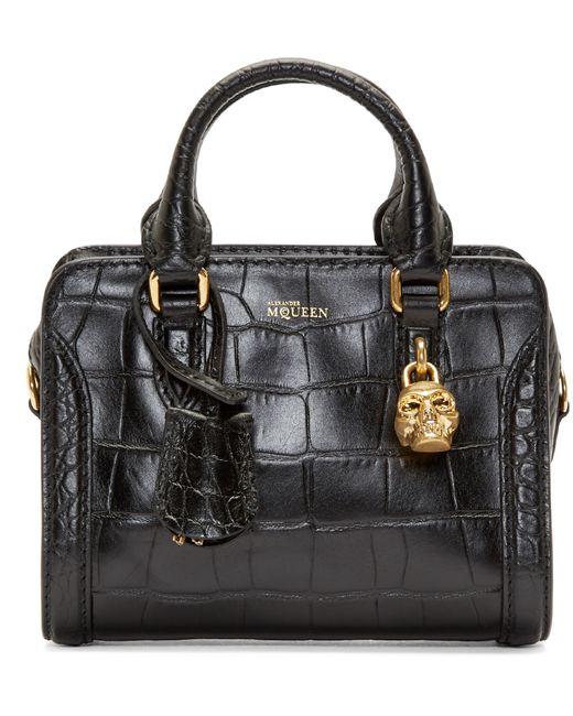Alexander mcqueen cheap mini padlock bag