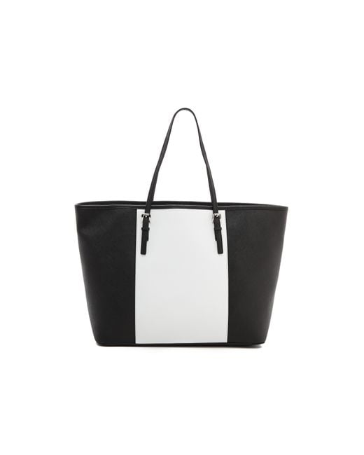 Michael kors white best sale and black bag