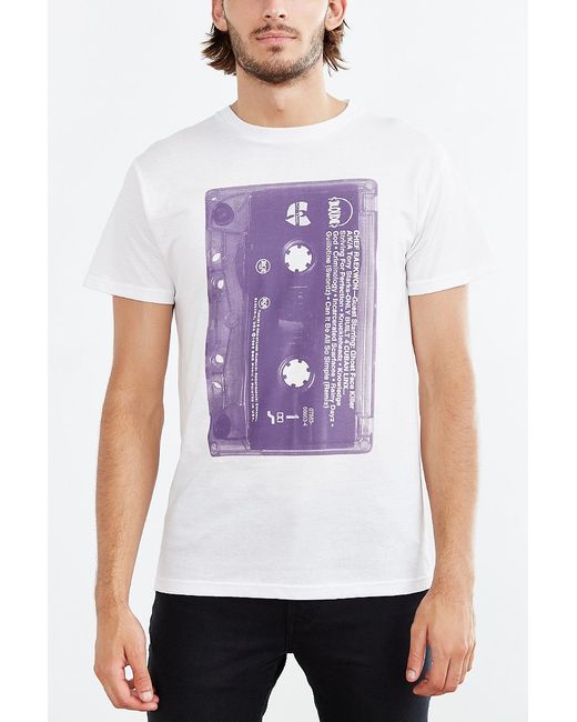 Urban Outfitters Raekwon Purple Tape Tee in White for Men | Lyst