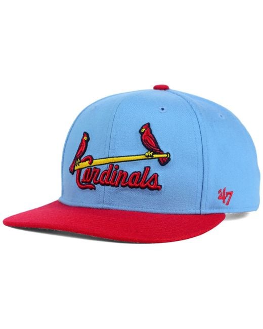 47 Brand Blue St. Louis Cardinals Sure Shot Snapback Cap for men