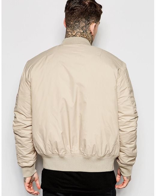 Hype Ma1 Bomber Jacket in Beige for Men (Camel) Lyst