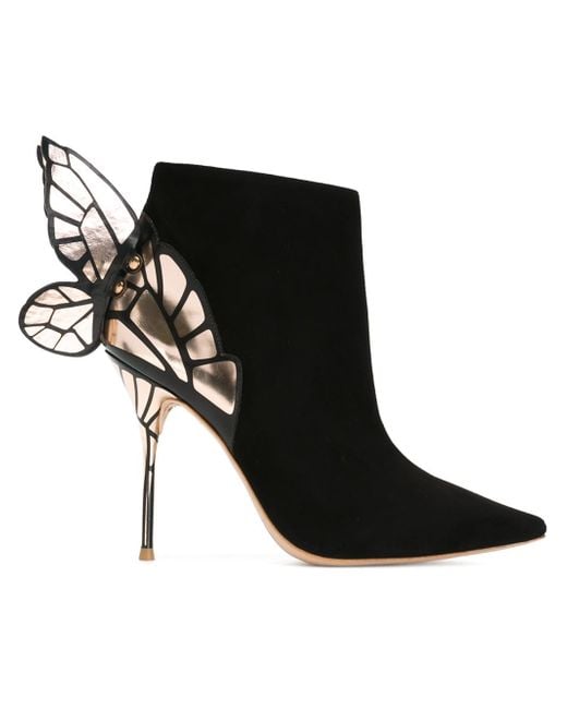 Sophia Webster Black Chiara Butterfly Boots