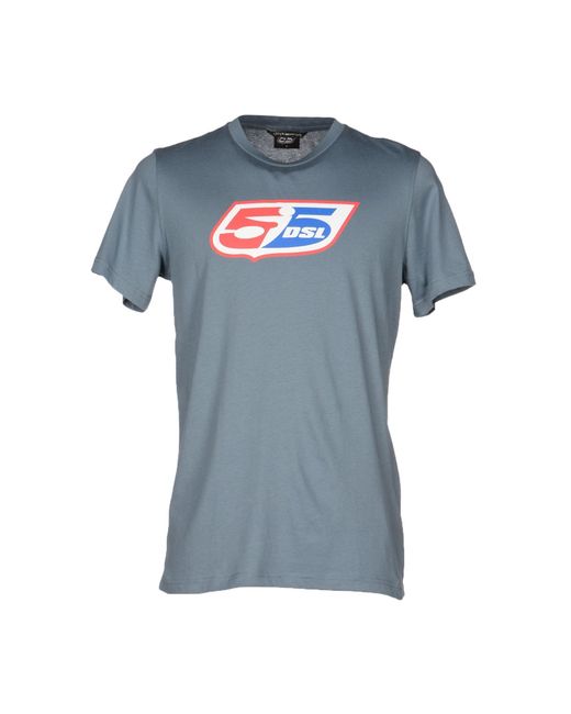 55dsl Blue T-Shirt for men