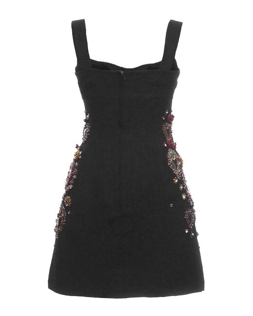 Dolce & Gabbana Sacred Heart Embellished Brocade Cocktail Dress in 