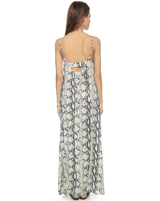 Pink Stitch Resort Maxi Dress in Grey Lyst Canada