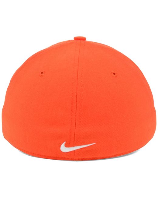 Nike Orange Clemson Tigers Dri-Fit Swooshflex Cap for men