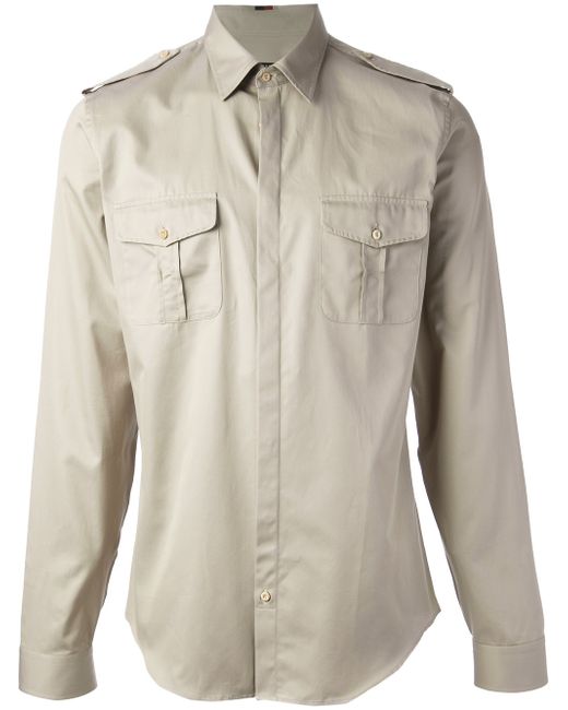 Gucci Natural Military Style Shirt for men