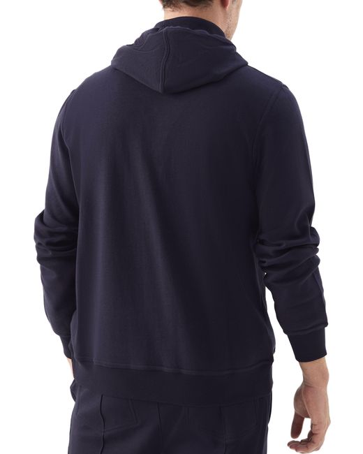 Brunello Cucinelli Blue Sweatshirt With Hood for men
