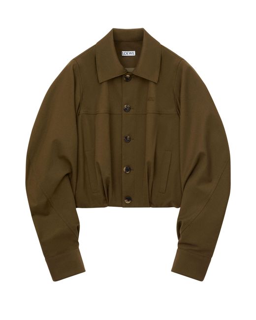 Loewe Green Cotton-Silk Jacket