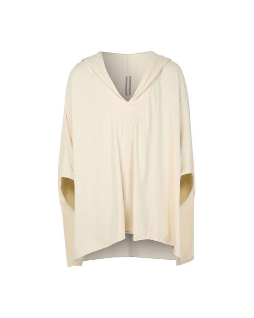 Rick Owens Kapuzenpullover Caftano in Natural für Herren