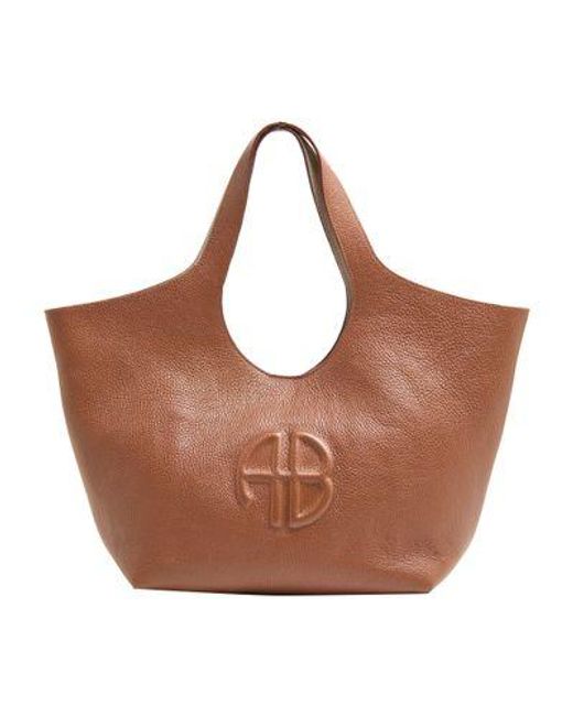 Anine Bing Lili Medium Tote Bag in Brown | Lyst