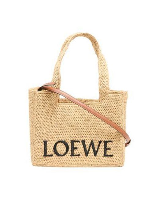 Loewe Brown Medium Font Tote