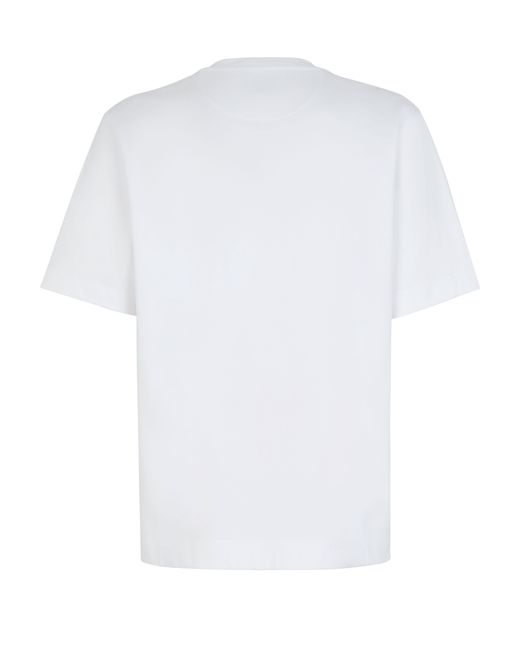 Fendi White Oversized T-Shirt for men