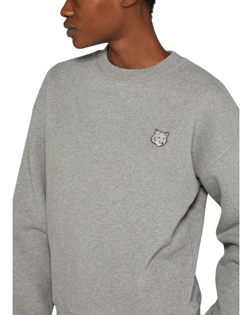 Maison Kitsuné Gray Bold Fox Head Patch Comfort Sweatshirt