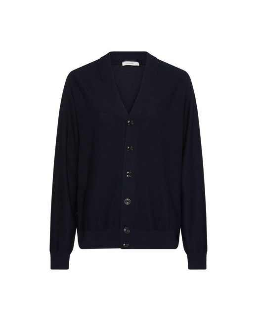 Lemaire Blue Twisted Cardigan