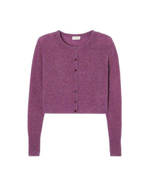 American Vintage Razpark Cardigan in Purple Lyst