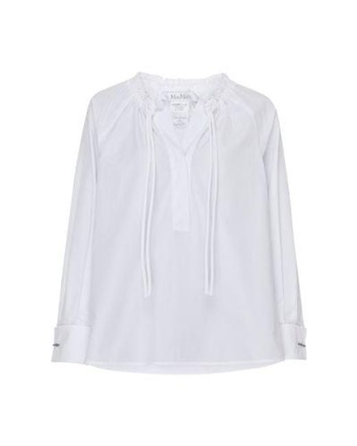 Max Mara White Ario Blouse