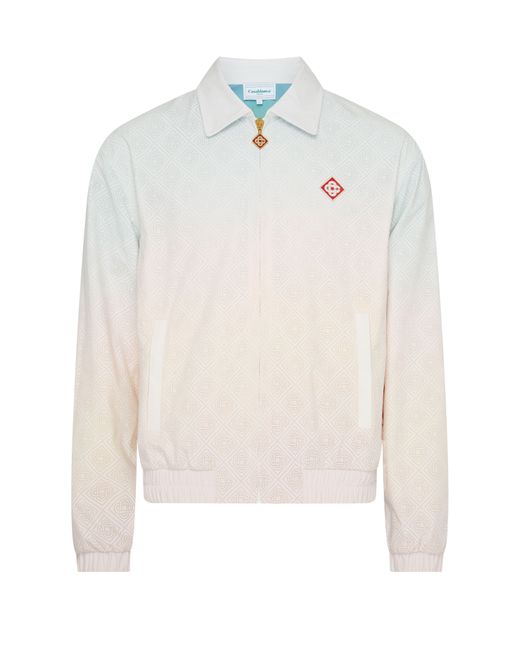 Casablancabrand Perforierte Jacke mit Monogramm in White für Herren