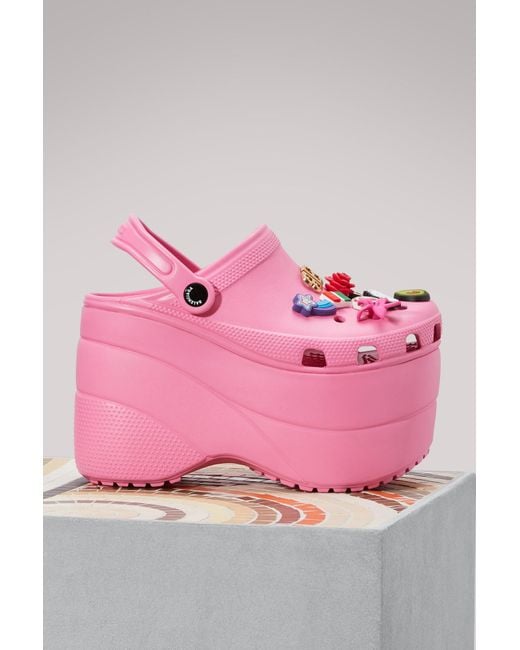 Balenciaga Pink Chunky Sole Crocs