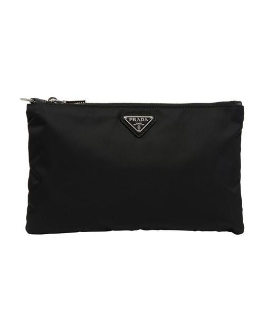 Pochette en Re-Nylon et cuir Saffiano Prada pour homme en coloris Noir |  Lyst