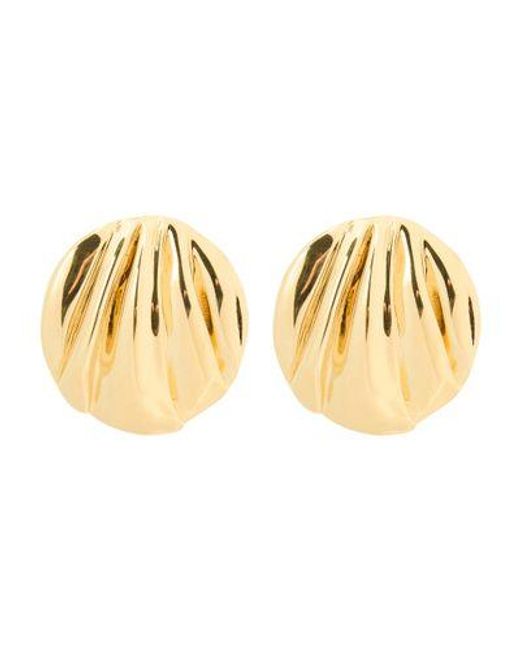 Chloé Metallic Chloé Pleats Earrings