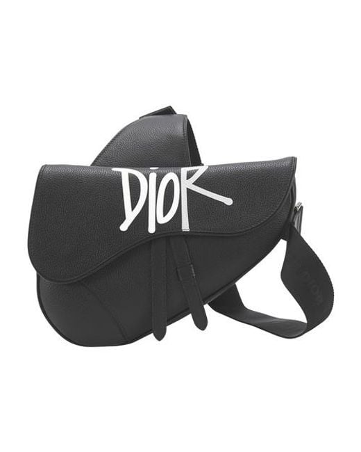 Dior Black And Shawn Saddle Bag for men