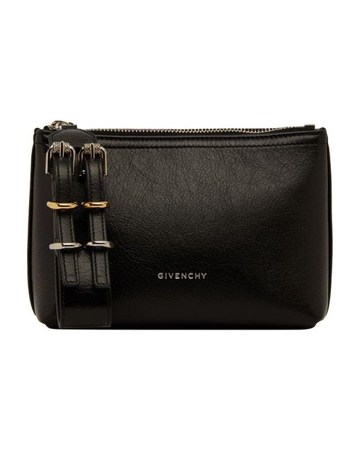 Givenchy Black Clutch Voyou Kleines Modell Aus Leder