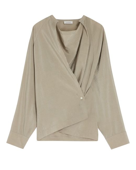 Lemaire Natural Langarm-Top Mit Twist