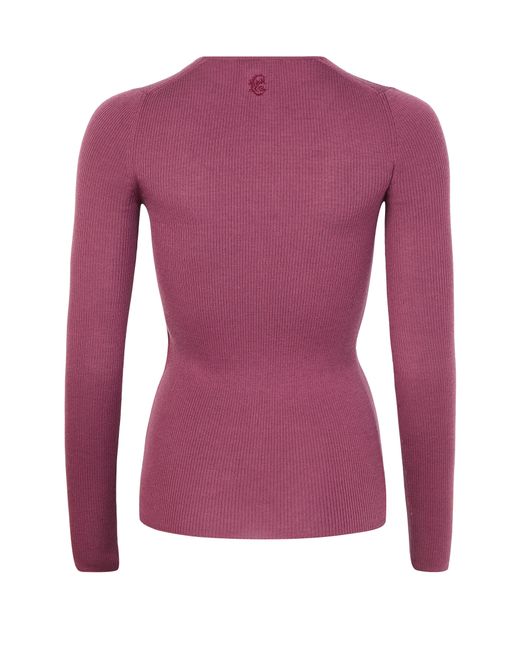 Pull Col En V Chloé en coloris Purple
